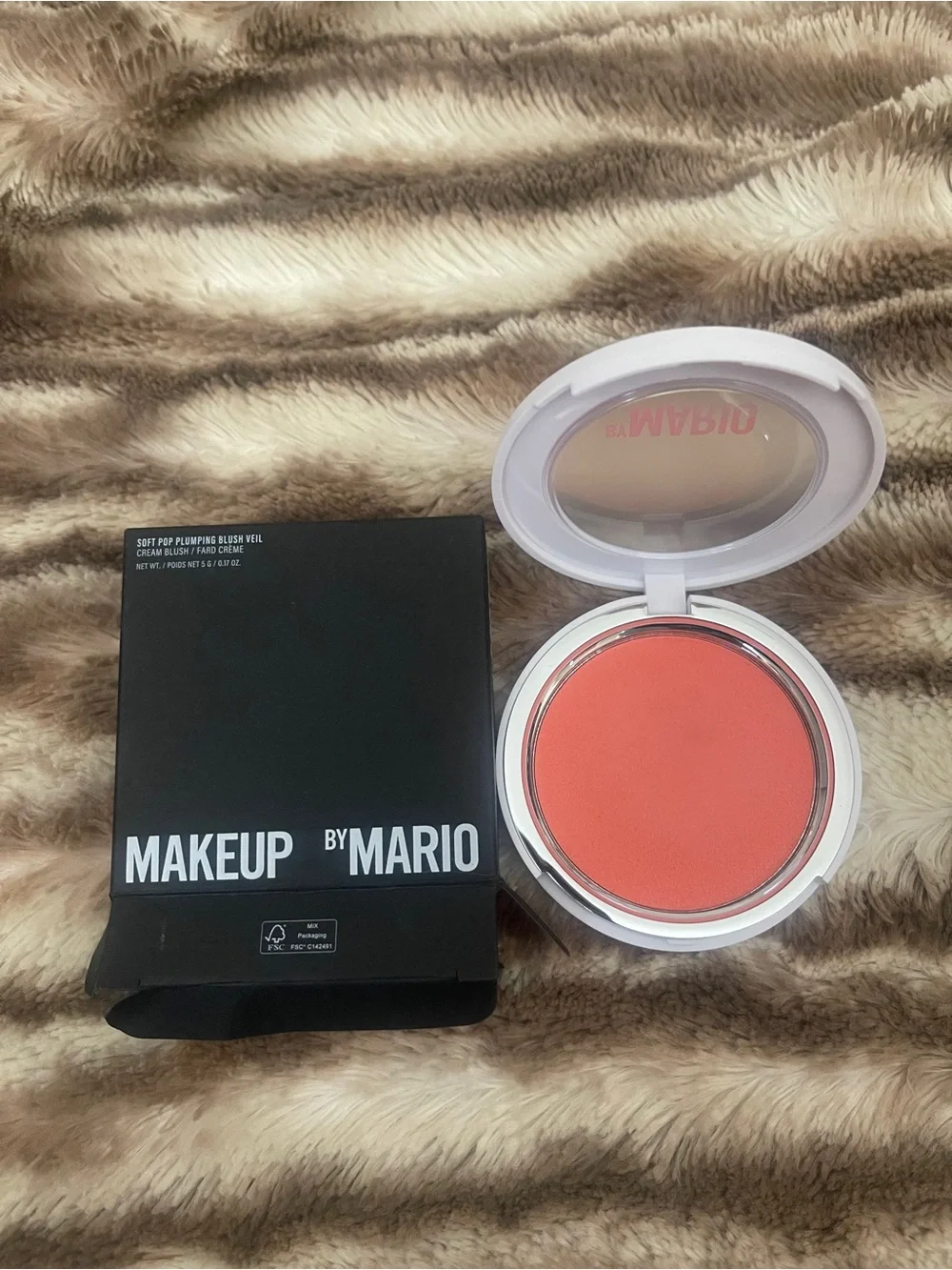 Makeup by Mario SOFT POP PLUMPING BLUSH VEIL in Just Peachy